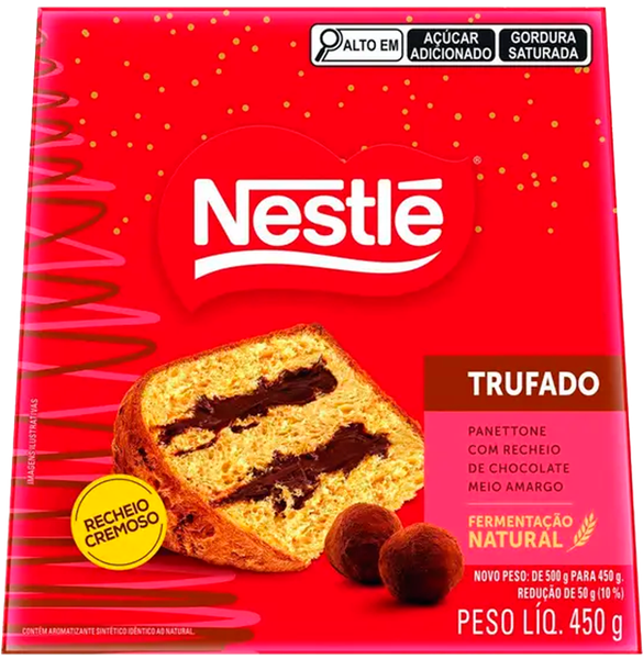 Panetone Nestlé Classic 450g Recheado e Trufado