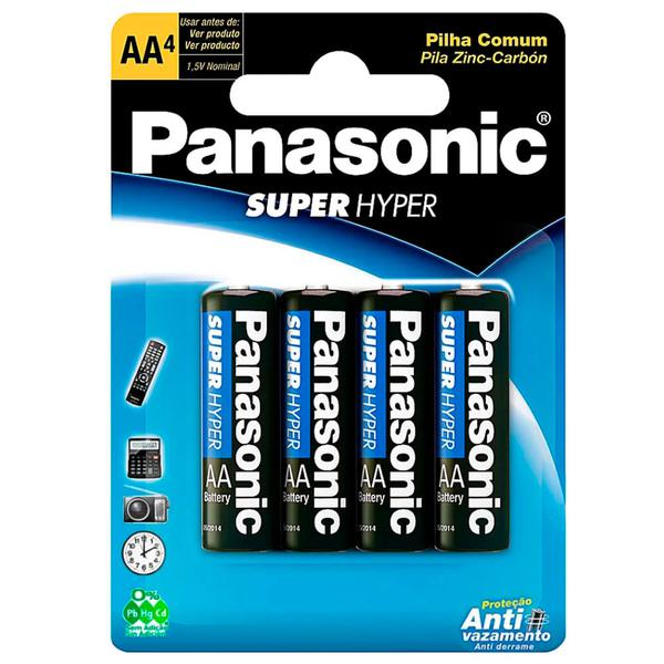 PILHA PANASONIC COMUM AA C4