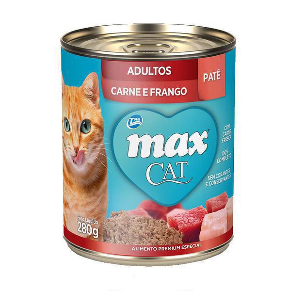 RACAO MAX VITA GATO AD 280G CARNE E FRANGO