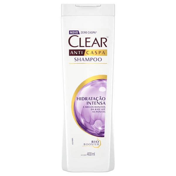 Shampoo CLEAR ANTICASPA 400ml Hidratação Intensa