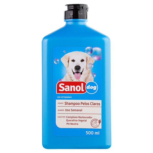 SH PET SANOL DOG 500ML PELOS CLAROS