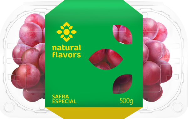 Uva Vermelha Natural Flavors Sem Semente 500g