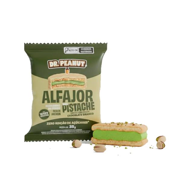 ALFAJOR DR PEANUT 35G PISTACHE C/COB BRANCA