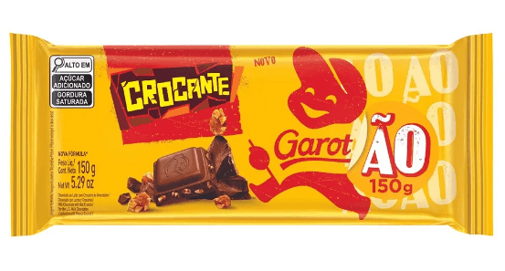 CHOC GAROTO BARRA 150G CROCANTE