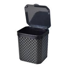 LIXEIRA DE PIA 5L RATTAN C/TAMPA PRETO