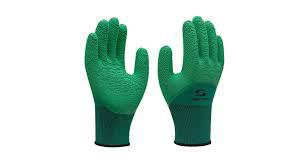 LUVA REFORCADA VERDE SUPER SAFETY T-10