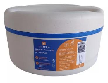 MARMITA TERMICA VIKTERM 1LT AZUL/CREME