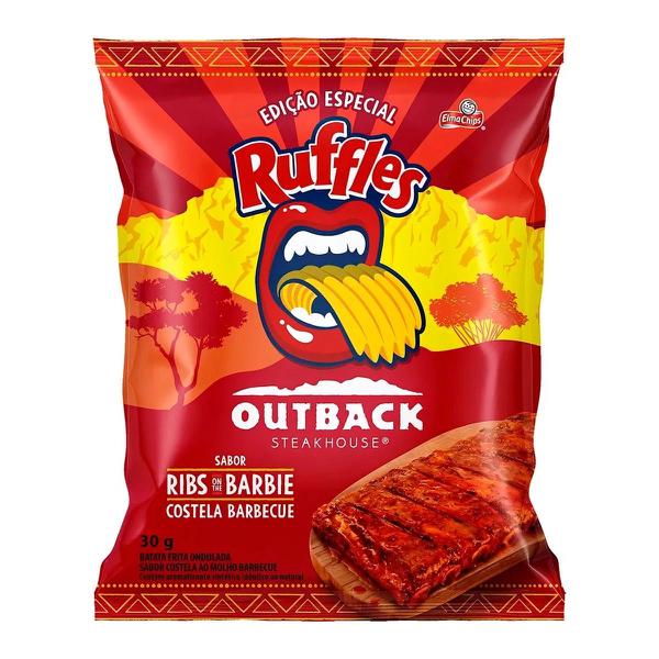 SALG ELMA CHIPS RUFFLES 30G OUTBACK RIBS