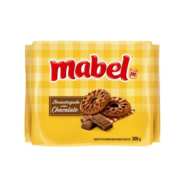 BISCOITO MABEL AMANTEIGADO CHOCOLATE 300G