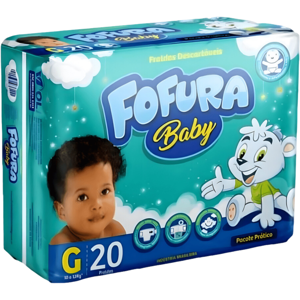 FRALDA FOFURA BABY JUMBO G 1X20UN 1X20UN