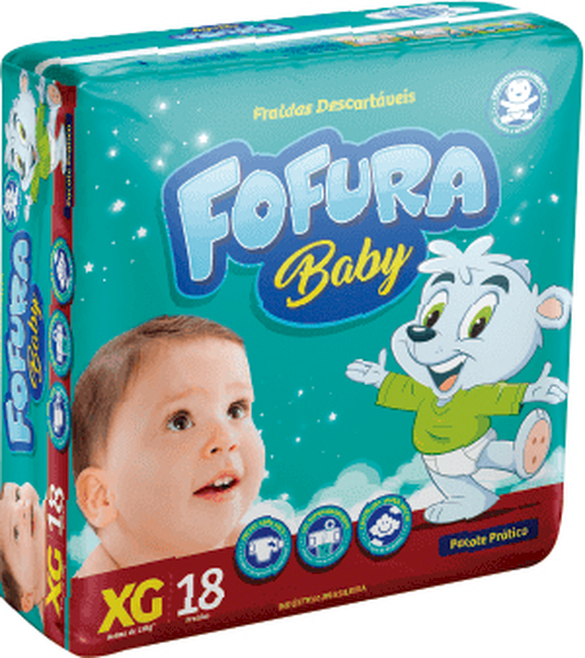 FRALDA FOFURA BABY JUMBO XG 1X18UN 1X18UN