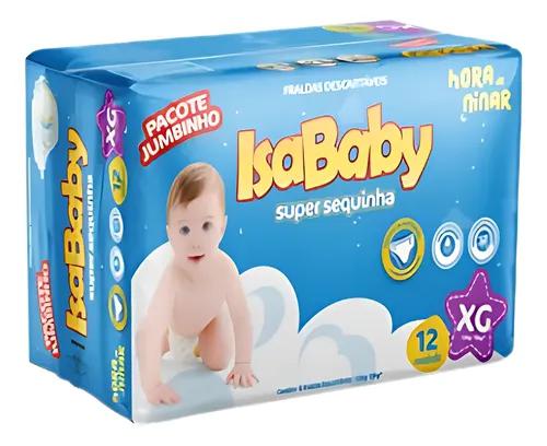 FRALDA ISABABY SUPER SEQUINHA JUMBO XG