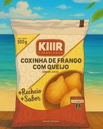 MINI COXINHA FRANGO FRITA 500G KIIIR CONGELADOS