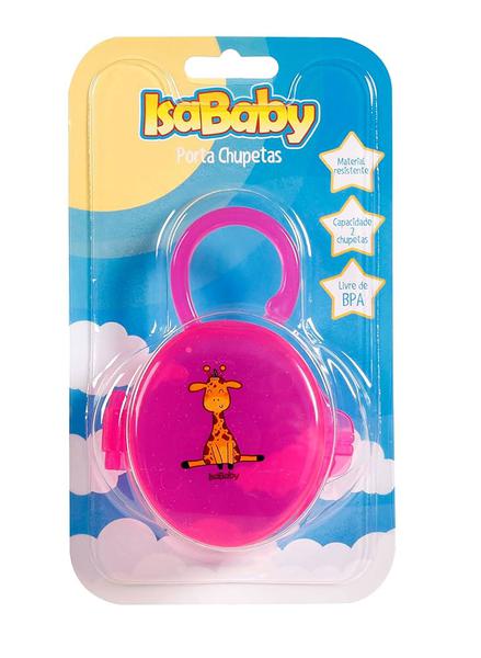 PORTA CHUPETAS ISABABY ZOO ROSA 