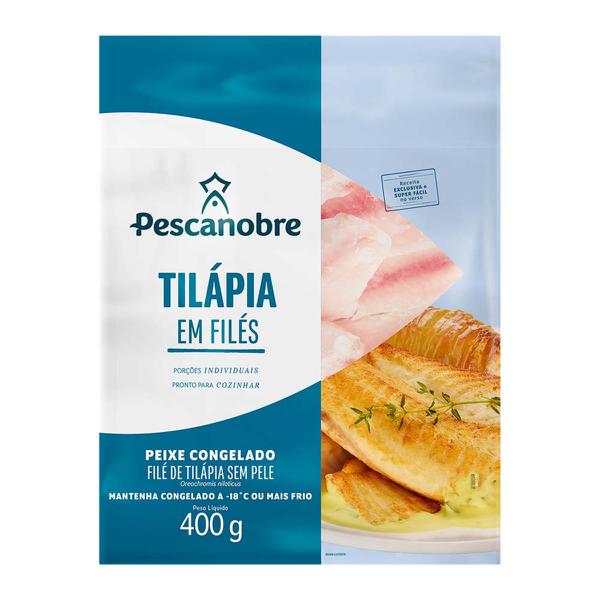 TILAPIA FILE 400G 5,6KG PESCANOBRE BRAZ