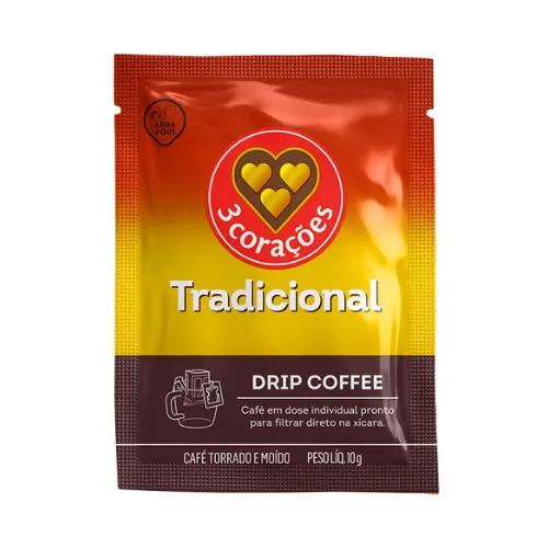 CAFE 3 CORACOES DRIP SACHE 10GR MLOT CAMP
