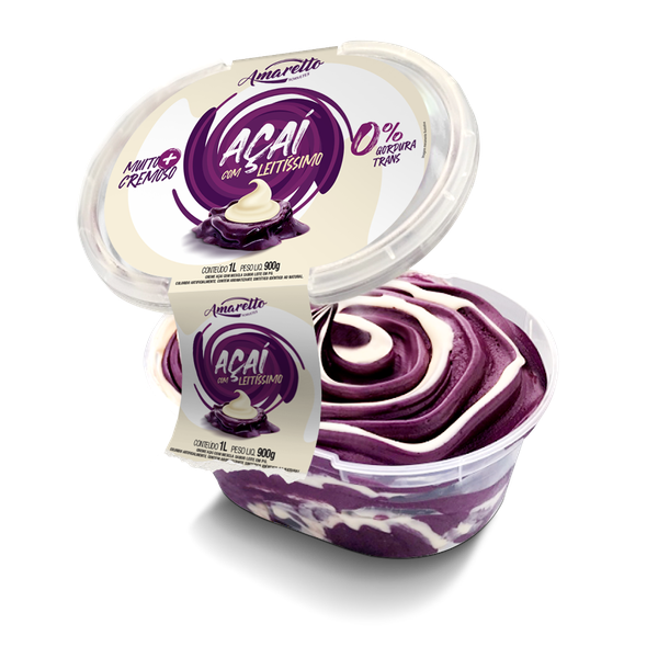 CREME ACAI AMARETTO 1L C LEITINHO