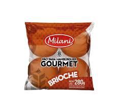 PAO HAMBURGUER MILANI 280GR GOURMET BRIOCHE