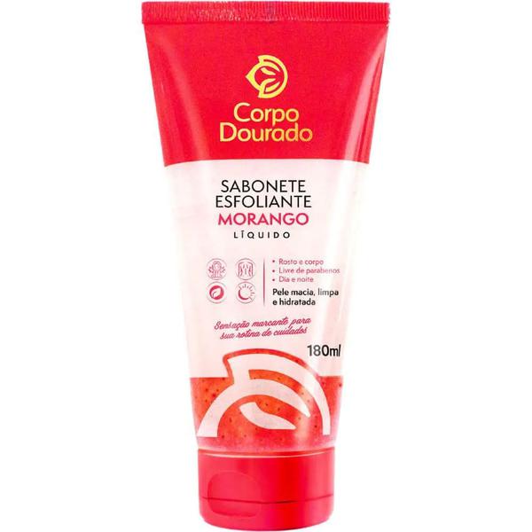 ESFOLIANTE CORPO DOURADO MORANGO 180ML