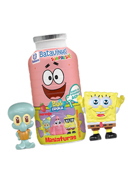 IOG BATAVO BOB ESPONJA MORANGO C/SURPRESA 110G