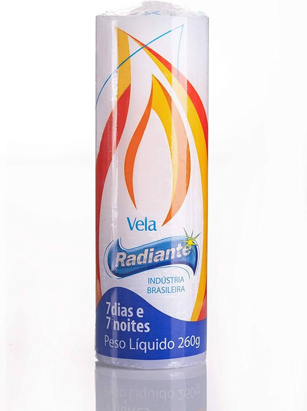 VELA RADIANTE 7DIAS VERMELHA 260G