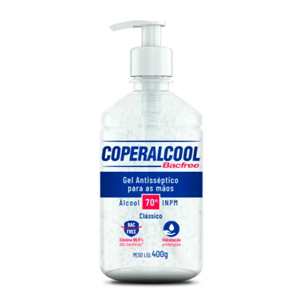 ÁLCOOL EM GEL COPERALCOOL PARA MÃOS 70% 400G