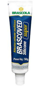 ADESIVO SILICONE TRANSPARENTE BRASCOVED 50G