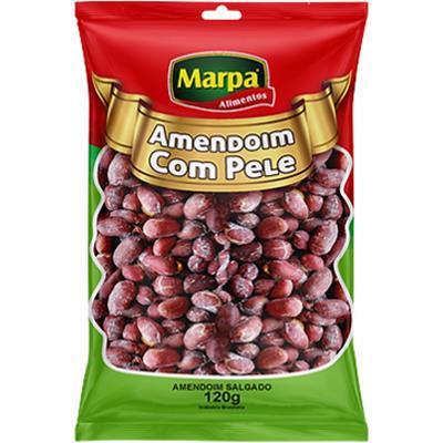 AMENDOIM MARPA 120G SALGADO C/PELE