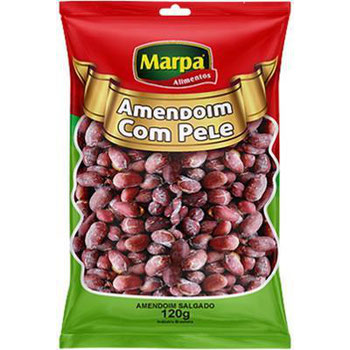 AMENDOIM MARPA 120G SALGADO C/PELE