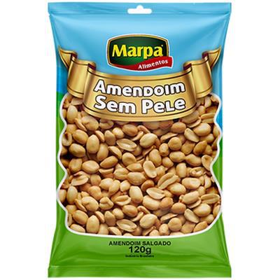 AMENDOIM MARPA 120G SALGADO S/PELE