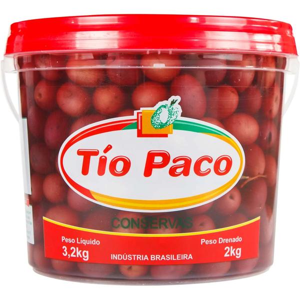 AZEITONA TIO PACO BD 3KG PRETA S/CAROÇO