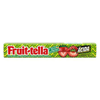 BALA FRUIT-TELLA 40G MORANGO ÁCIDO