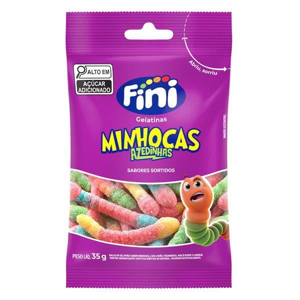 BALA GEL FINI 35G MINHOCAS AZEDINHA