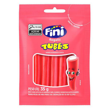 BALA GEL FINI 35G TUBES MORANGO