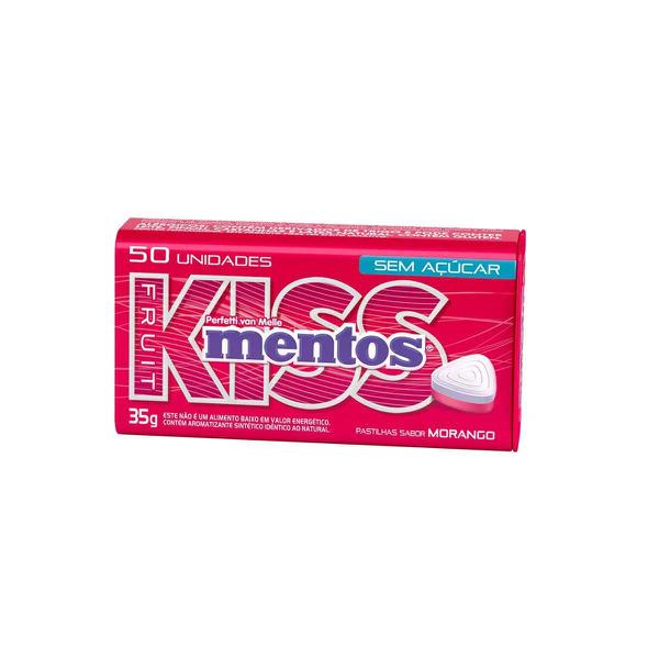 BALA MENTOS 25G KISS MORANGO