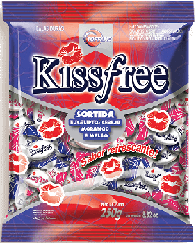 BALA TOFFANO 100G KISS FREE SORTIDA