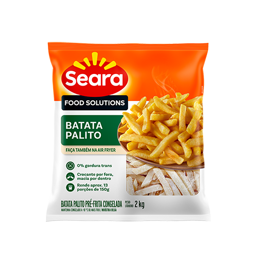 BATATA PALITO PRÉ-FRITA CONGELADA SEARA 2KG