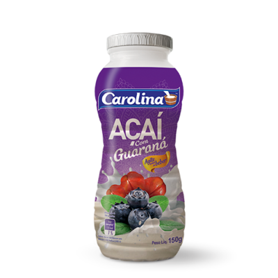 BEBIDA LÁCTEA CAROLINA AÇAÍ COM GUARANÁ 150G