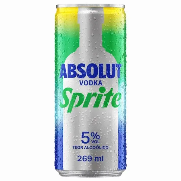 BEBIDA MISTA ABSOLUT SPRITE LATA 269ML