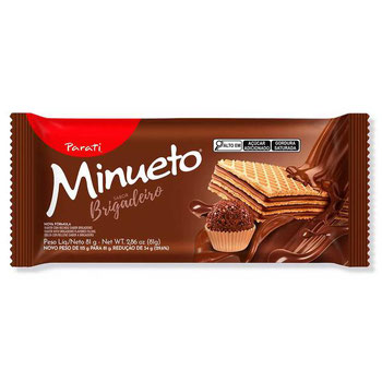 BISC MINUETO WAFER 81G BRIGADEIRO
