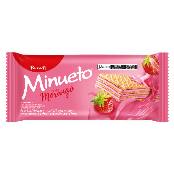 BISC MINUETO WAFER 81G MORANGO