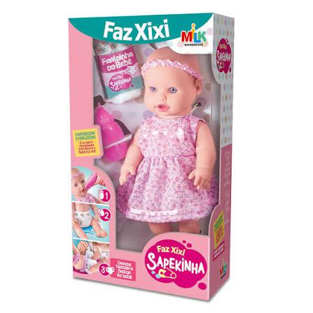 BONECA FAZ XIXI SAPEKINHA MILK