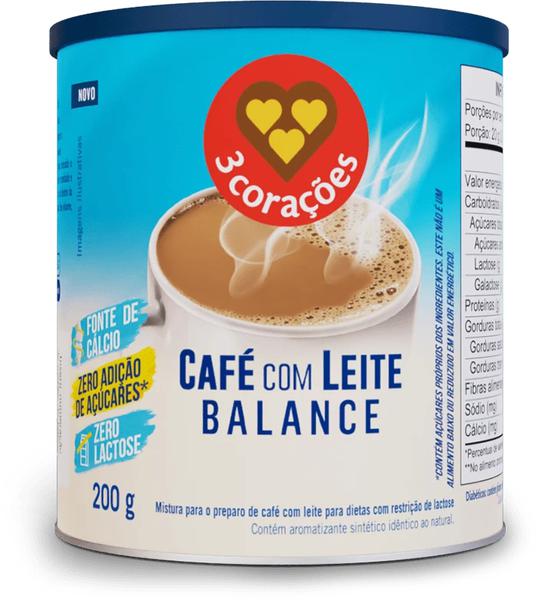 CAFE 3CORACOES 200G C/LEITE BALANCE