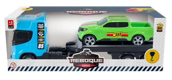 CAMINHÃO MINI REBOQUE BS TOYS
