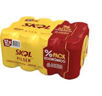 CERVEJA SKOL LT 350ML C/12 PILSEN