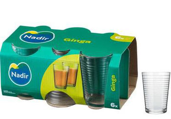 CONJUNTO DE COPO NADIR GINGA 265ML C/6