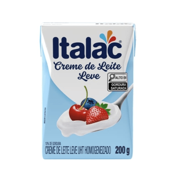 CREME DE LEITE ITALAC 10% GORDURA 200G