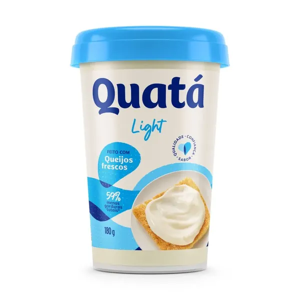 CREME DE QUEIJO QUATÁ LIGHT 180G