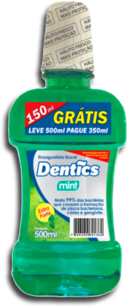 ENXAGUATÓRIO BUCAL MINT DENTICS 500ML