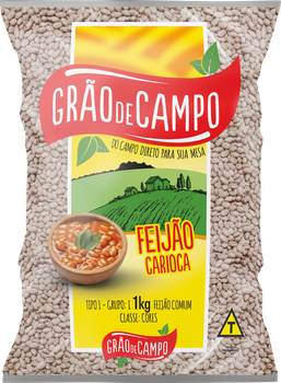 FEIJÃO CARIOCA GRÃO DE CAMPO 1KG